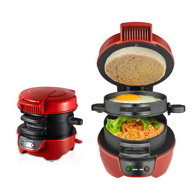 Globetrek° BurgerMaker: Elektrische Burgerpers Sandwich En Pattymaker