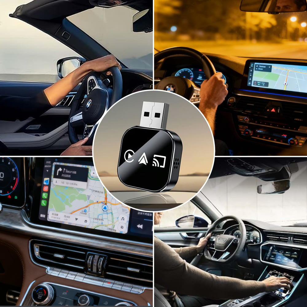 SmartPlug™ – Universeel Slim Stekker Draadloos CarPlay En Android Auto Adapter