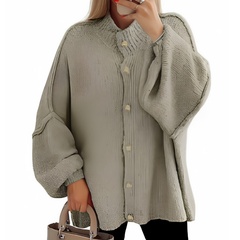 Icone™ CozyCardigan - Gezellige Gebreide Hoge Hals Over-Groot Cardigan