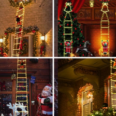 Ledsen™ ChristmasLadder: Durable Buiten LED Kerstmis Ladder Licht Weergave