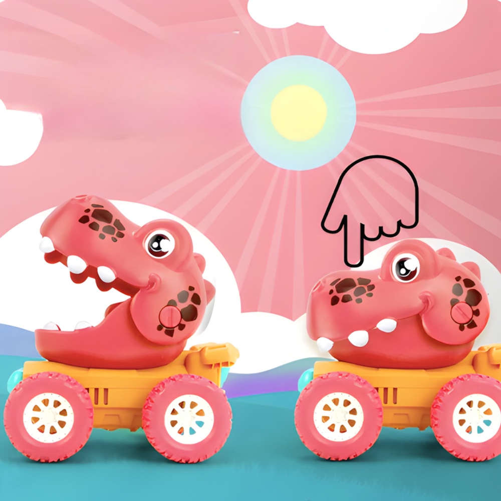 Kletshuts™ DinosaurToy: Leuk En Gemakkelijk Terugtrekken Ontwerp Auto Dinosaurus Speelgoed