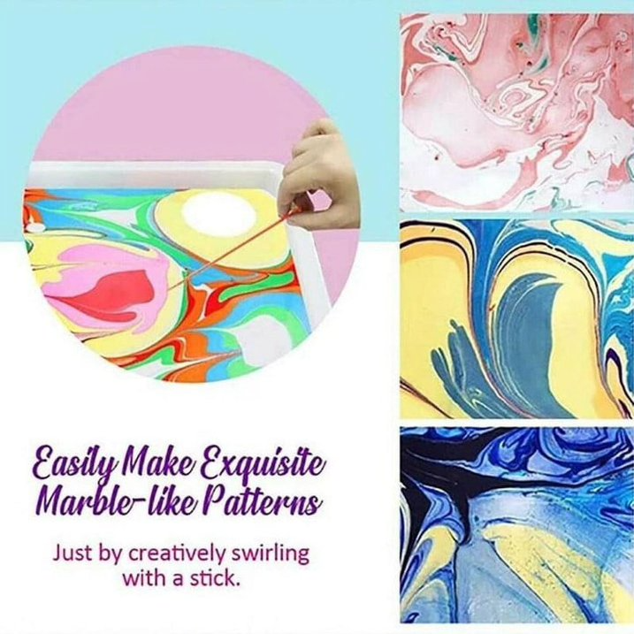 Kletshuts™ KidArt: Waterverf Marmer Kind Kunst Creatief Spelen Set