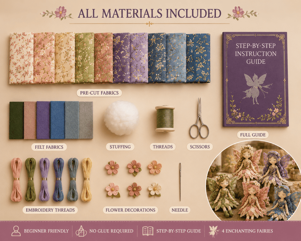 Kletshuts™ PatchworkFairy: Unieke Charmante DIY Magische Patchwork Fee