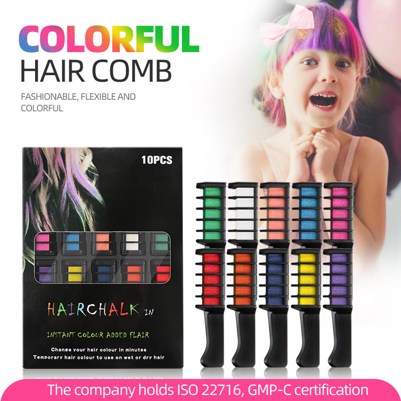 Rose® HairDye: Haar Kleurstof Kam Tekenkrijt Afwasbaar Tijdelijk Verf Set