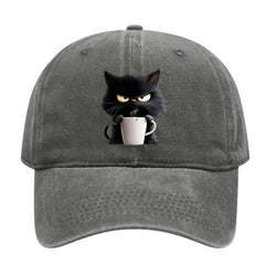 Icone™ CatCap 1+1 GRATIS: Stijlvol Casual Zwarte Baseball Speelse Kat Cap Ontwerp