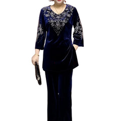 Icone™ SophisticatedSet: Ontspannen Comfortabele Top En Broek Verfijnd Set