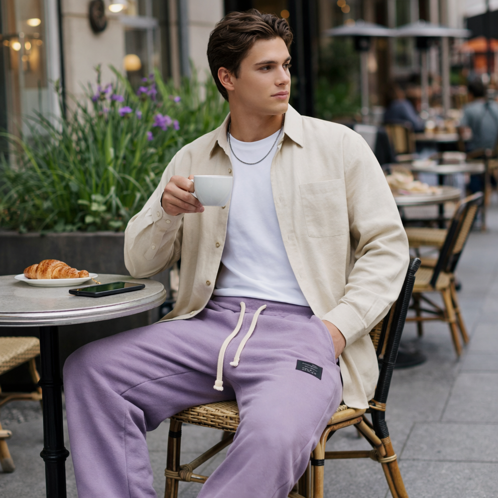 Icone™ WafflePants: Getextureerde Ontspannen Comfortabele Rechte-Pijpen Casual Wafel Broek