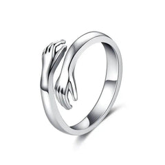 Jewelance™ HugRing 1+1 FREE: Verstelbaar Knuffelend Stijl Belofte Ring