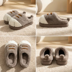 Happy™ PawSlippers: Comfortabele Pluche Slippers Geïnspireerd Door Kattenpootjes
