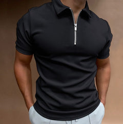 Icone™ ZippedPolo: Klassiek Pasvorm Stijlvol Geritst Polo