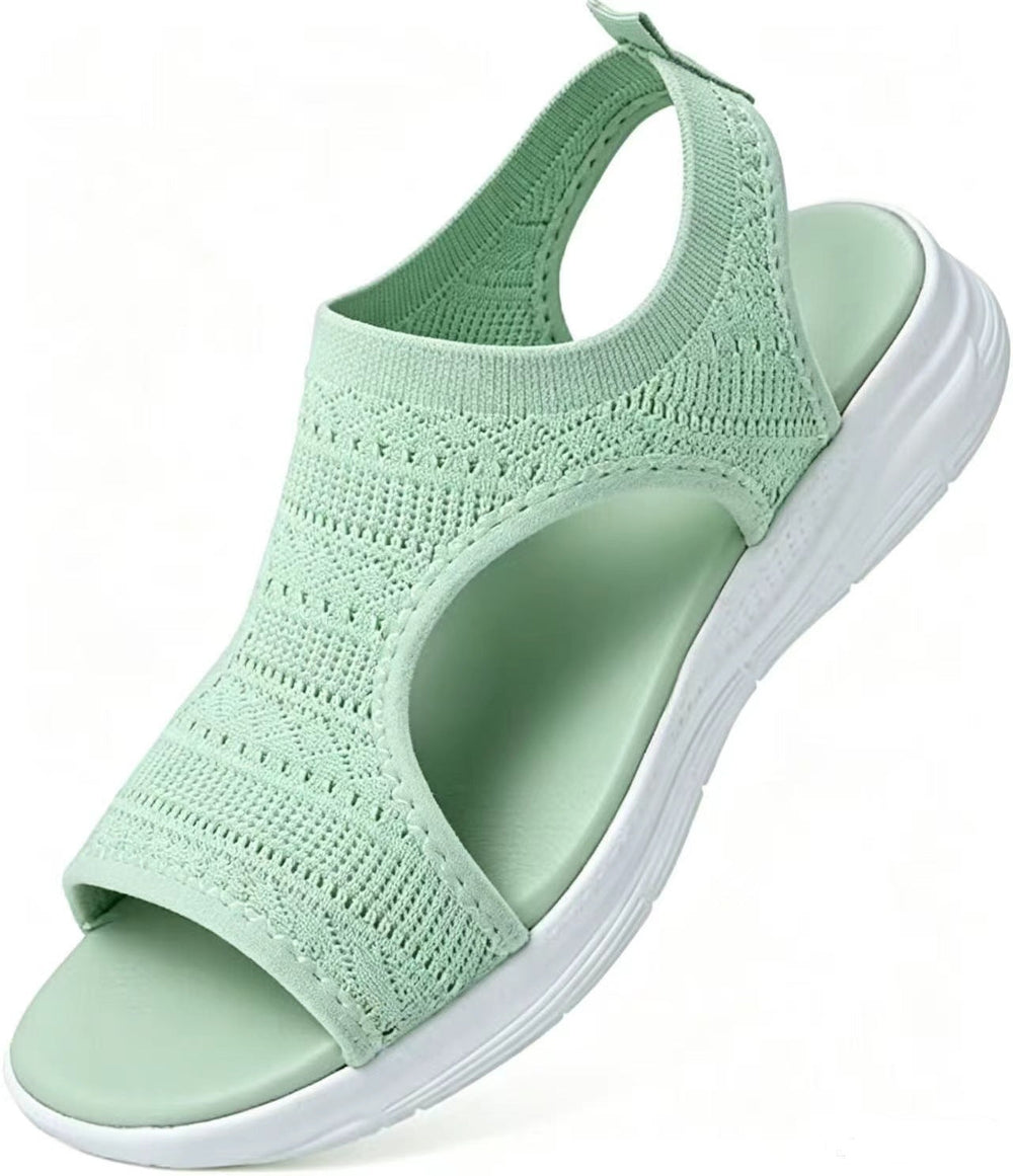 Happy™ FlatSandals: Ademend Open-Tenen Comfortabele Platte Sandalen