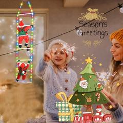 Ledsen™ ChristmasLadder: Durable Buiten LED Kerstmis Ladder Licht Weergave