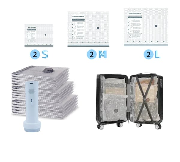 Icone™ VacuumBag: Moeiteloze Ruimtebesparende Vacuumzak Set