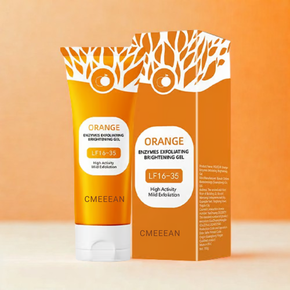 ExfoliatingGel 1+1 GRATIS: Oranje Exfoliërende Gel Zacht Dode Huid Verwijderaar