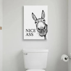 WallDecor 1+1 GRATIS: Moderne Speelse Ezel Quote Wanddecoratie
