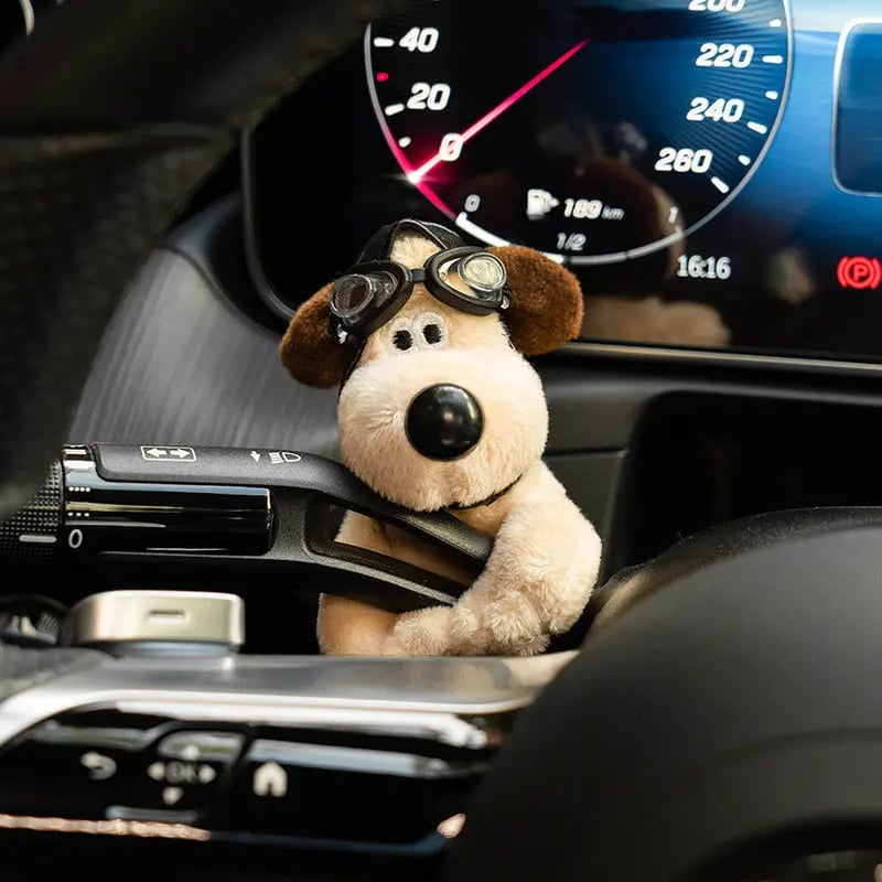 Kletshuts™ PuppyCar 1+1 GRATIS - Schattige Pluche Puppy Signaal Schakelaar Speelgoed Auto