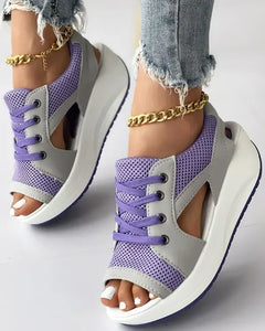 Happy™ MuffinSandals: Uitgesneden Kant Omhoog Muffin Sandalen