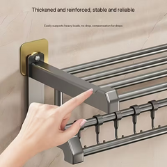 Globetrek° EasyHang: Multifunctionele Boor-Vrije Ruimte-Besparende Gemakkelijke Hang Organisator