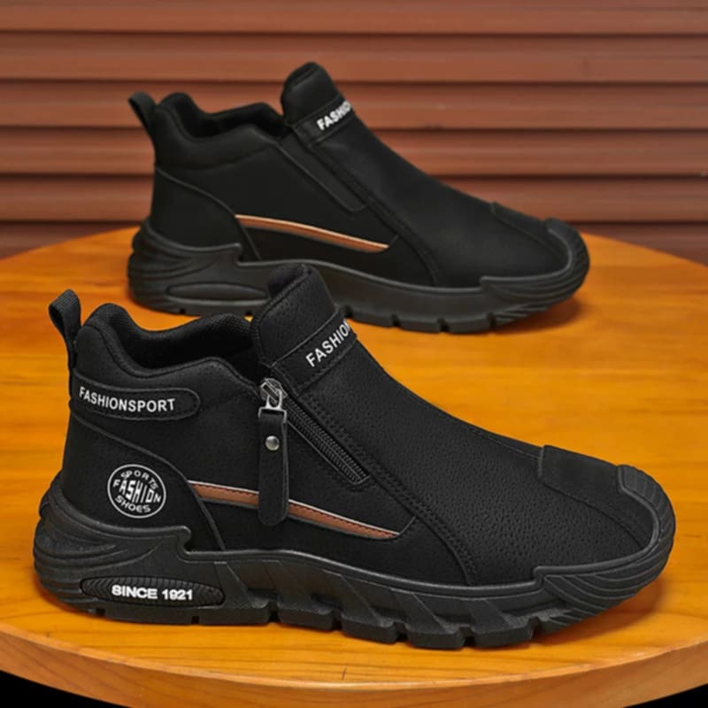 Happy™ OutdoorShoes: Zijkant Rits Wandel Openlucht Schoenen Voor Mannen