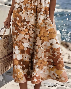 Icone™ PocketDress: Casual Vloeiende Losse Gedrukte Pocket Dress