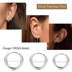 Jewelance™ StudEarrings: Minimalistisch Kraakbeen Piercing Stud Oorbellen Set