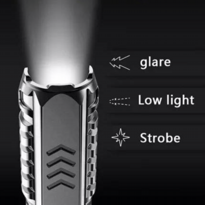 SuperFlashlight 1+1 GRATIS- Multifunctionele Oplaadbare Zaklamp