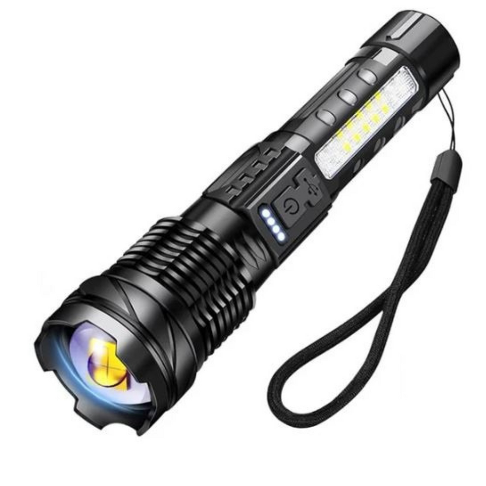 SuperFlashlight 1+1 GRATIS- Multifunctionele Oplaadbare Zaklamp