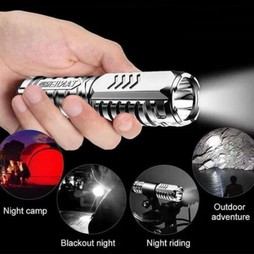 SuperFlashlight 1+1 GRATIS- Multifunctionele Oplaadbare Zaklamp