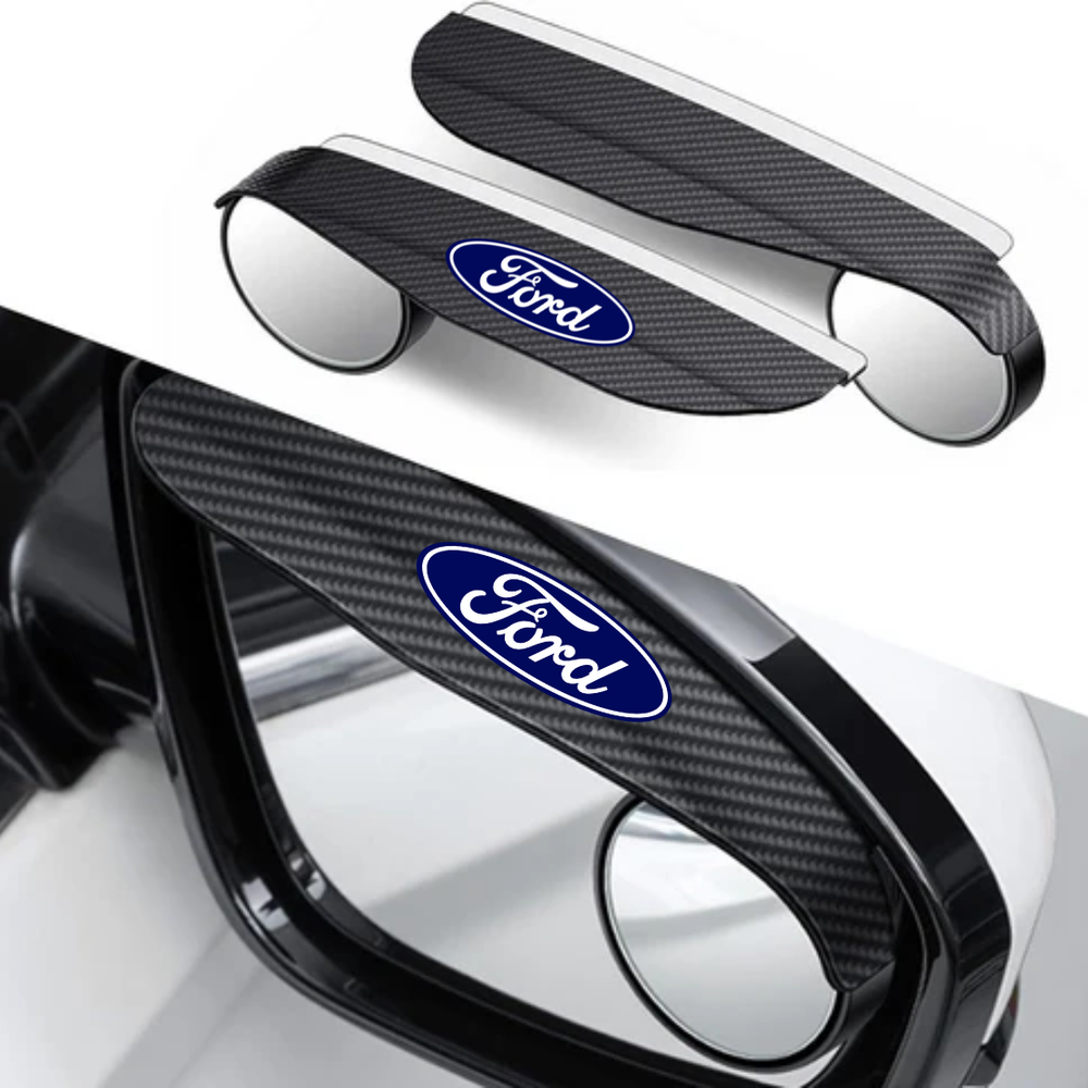 MirrorVisors 1+1 GRATIS: Auto Zijspiegel Regen Wenkbrauw Blinde Hoek Spiegel Visors