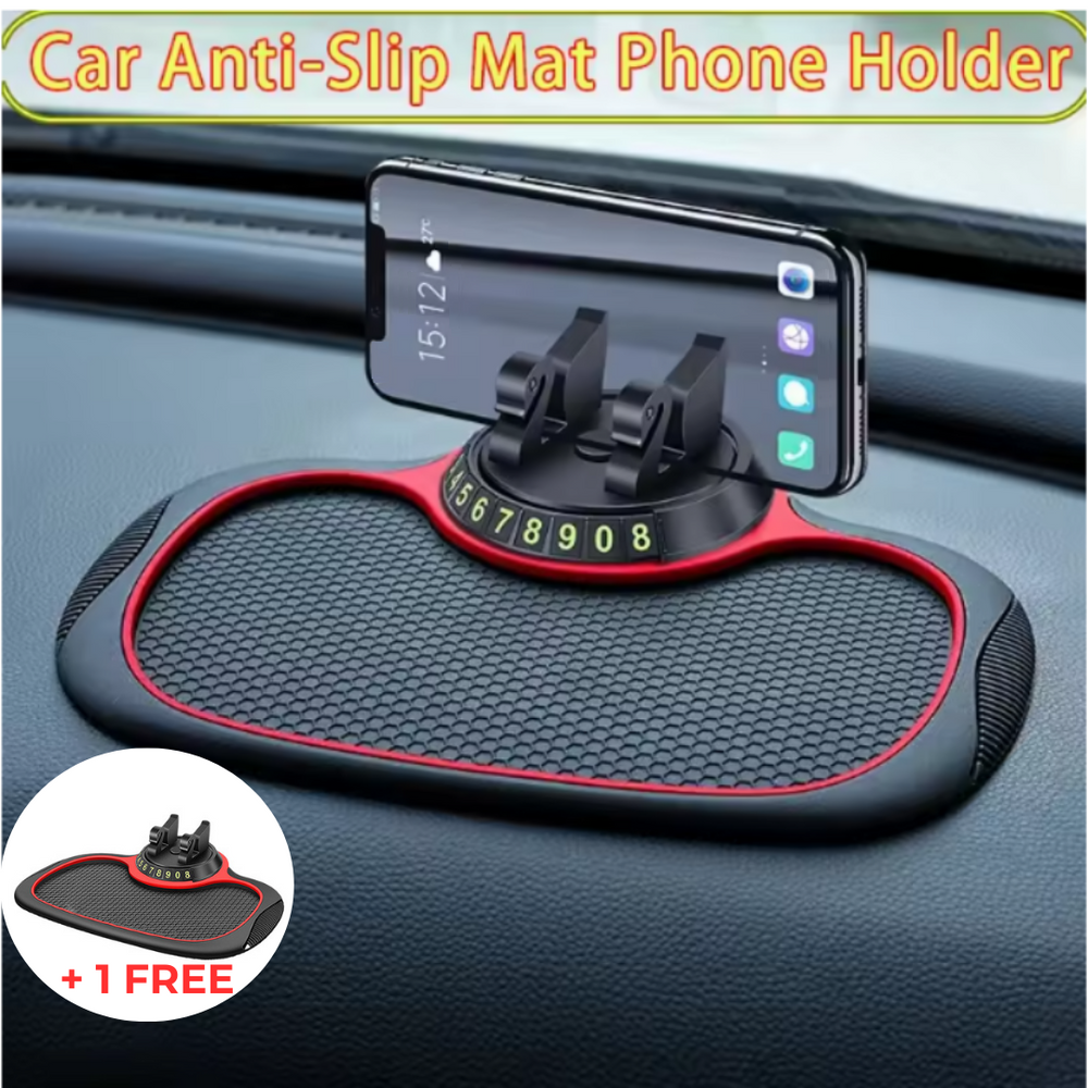 Holder360° PhoneMat 1+1 GRATIS: Multifunctionele Antislip Dashboard Telefoonmat