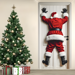 Icone™ HangingSanta: Kerstmis Rugdruppel Hangend Kerstman Deur Versiering