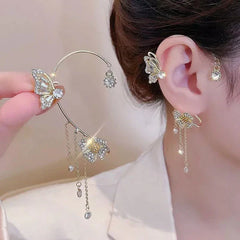 Jewelance™ EarCuffs 1+1 GRATIS: Luxe Mode Vlinder Zirkoon Kwast Oor Manchetten