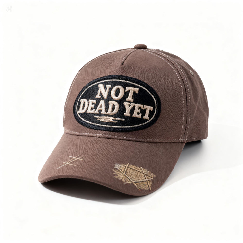 Icone™ BaseballCap: Niet Dood Nog Citaat Honkbal Vintage Kap