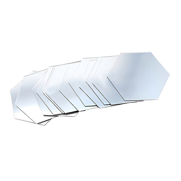 UltiFurni® HexaMirror: Zeshoek Spiegel Muur Stickers