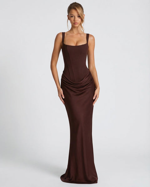 Icone™ LongGown: Sexy Elegante Klassieke Uurglas Pasvorm Lange Gown Jurk