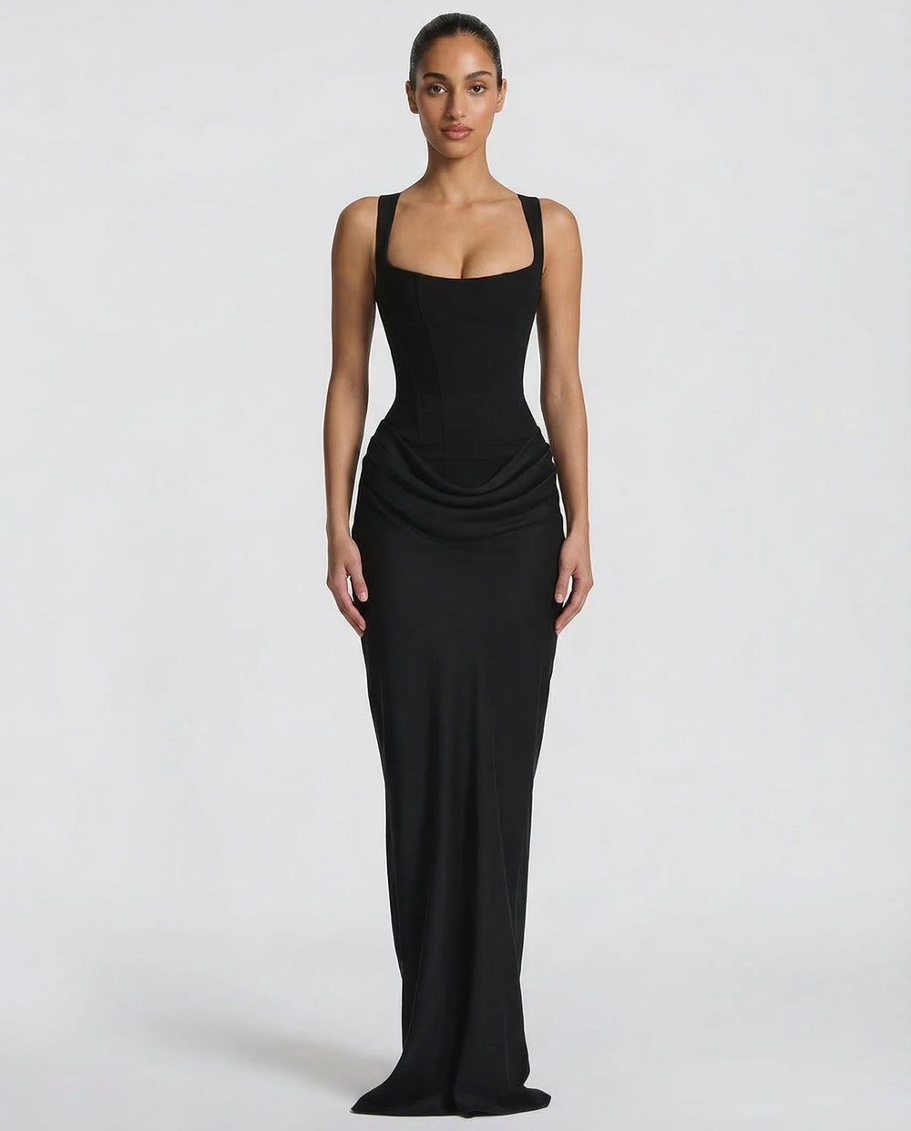 Icone™ LongGown: Sexy Elegante Klassieke Uurglas Pasvorm Lange Gown Jurk