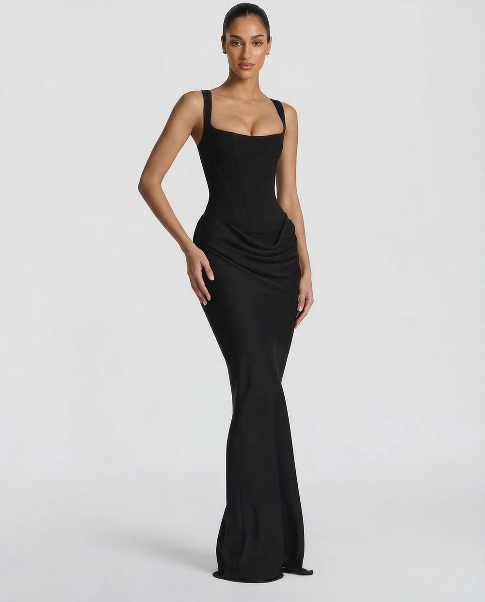 Icone™ LongGown: Sexy Elegante Klassieke Uurglas Pasvorm Lange Gown Jurk