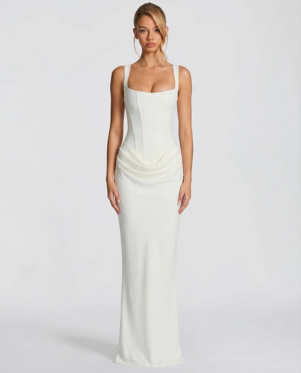 Icone™ LongGown: Sexy Elegante Klassieke Uurglas Pasvorm Lange Gown Jurk