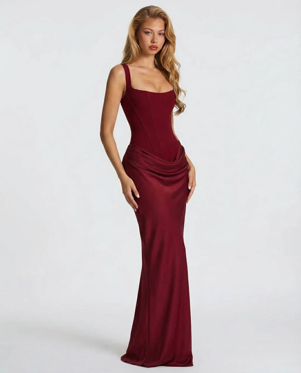 Icone™ LongGown: Sexy Elegante Klassieke Uurglas Pasvorm Lange Gown Jurk