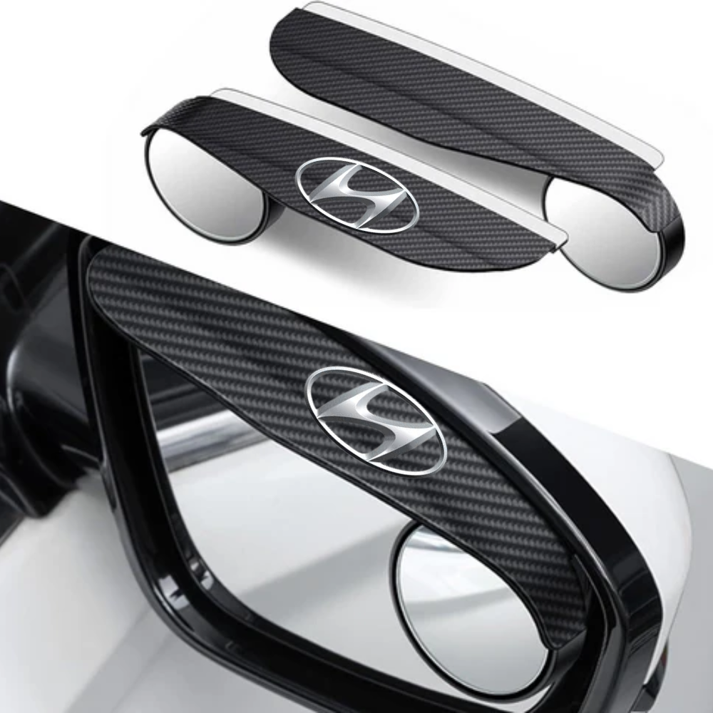 MirrorVisors 1+1 GRATIS: Auto Zijspiegel Regen Wenkbrauw Blinde Hoek Spiegel Visors