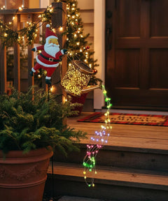 Ledsen™ SantaKettle: Zonne-Energie Gloeiend Buiten Kerstman Waterkoker Decoratie