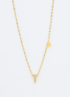 Jewelance™ InitialNecklace: Minimalistische Mode Initiaal Letter Hanger Ketting