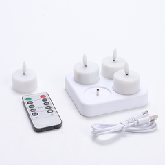 Ledsen™ CozyCandles: Oplaadbare 3D Draagbare LED Thee Gezellige Kaars Lichten