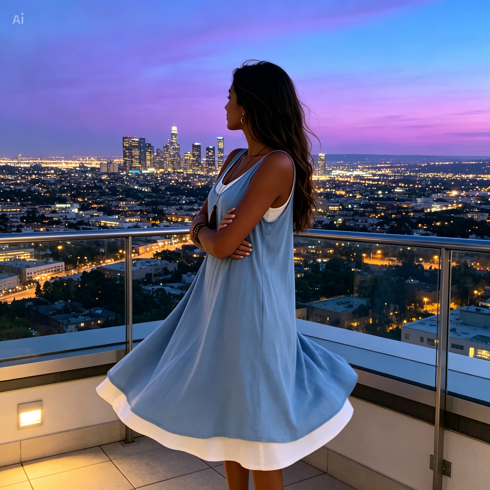 Icone™ EverydayDress - Losse Pasvorm Twee Laag Ontwerp Dagelijks Gebruik Jurk