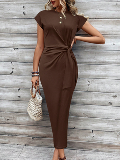 Icone™ LeopardMidi: Elegante Pasvorm Dames Midi Jurk Met Luipaardprint
