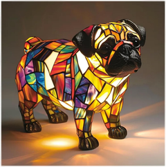 Ledsen™ DogLamp: Moderne Artistieke Bevlekken Omgeving Hondenlamp