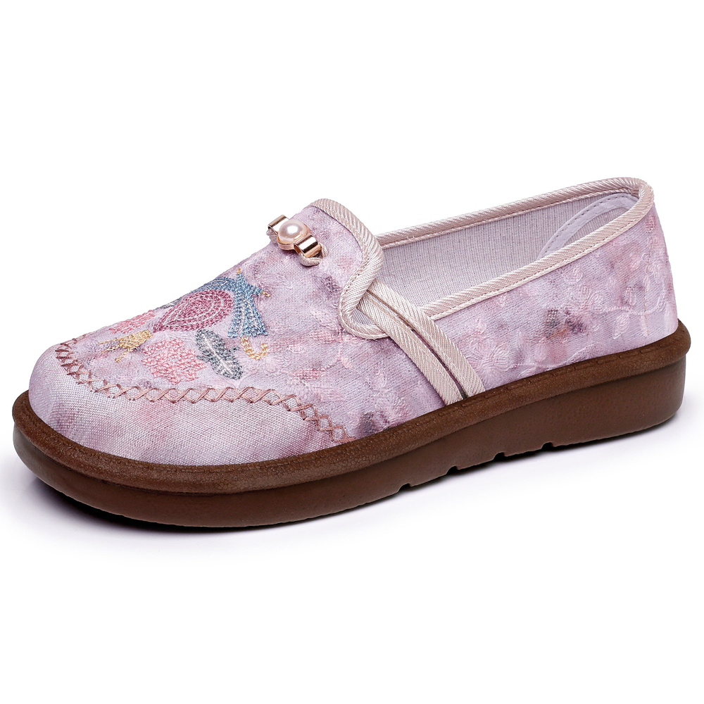 Happy™ EmbroideredLoafers: Comfortabele Elegante Geborduurde Patroon Loafers
