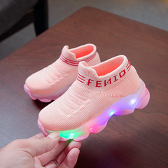 Kletshuts™ GlowShoes: Licht Omhoog Kinderen Sneakers Kleurrijk Knipperend Slip On Schoenen