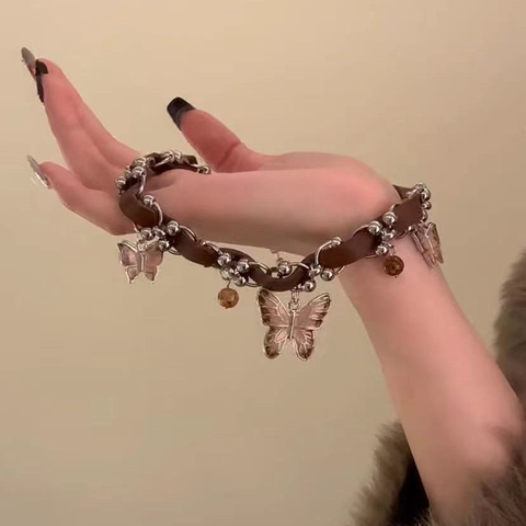 Jewelance™ ButterflyChoker 1+1 GRATIS: Modieus Verbluffende Glanzende Spiked Vlinder Choker