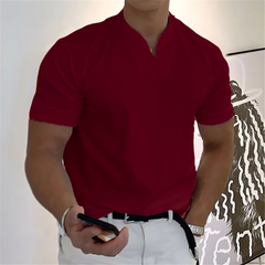 Icone™ MensShirt: Korte Mouw V-Hals Ontwerp Heren T-shirt